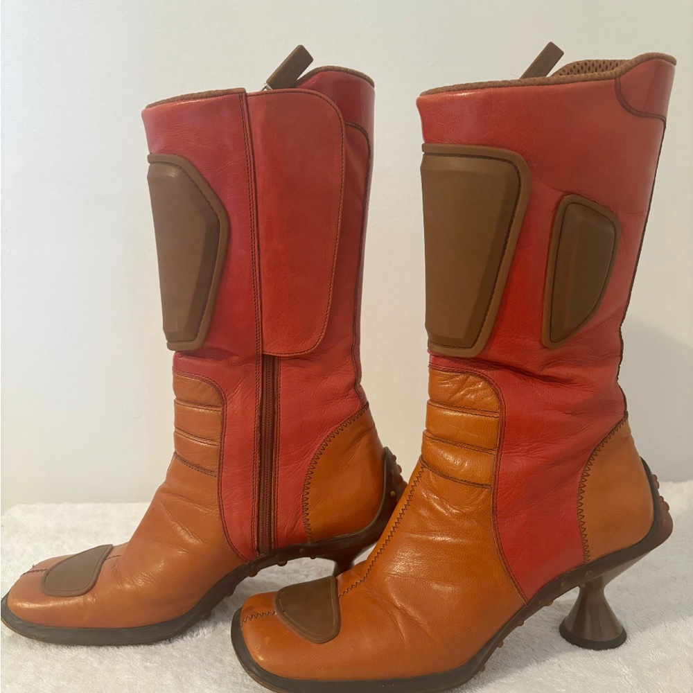 MIU MIU Tech Leather Boots (1999 Edition) (miumiu) Women’s Size: US 6 / EU 36.5 - Picture 2 of 5